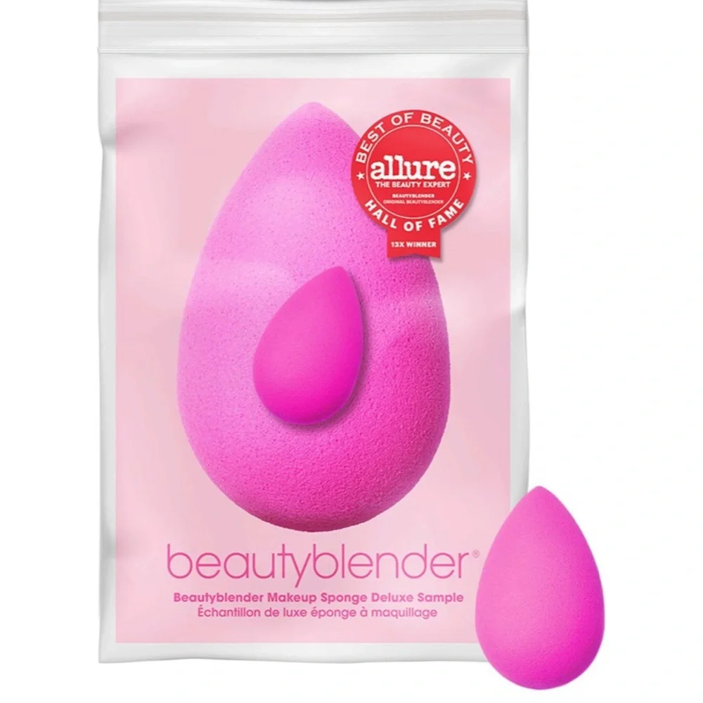 4/$30 Sale💫Deluxe Sample Mini Original BeautyBlender Pink Makeup Sponge